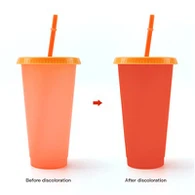 Пластикова пляшка для води, що змінює колір